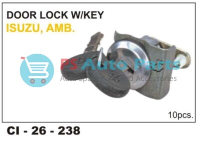 DOOR LOCK W/KEY ISUZU,AMB