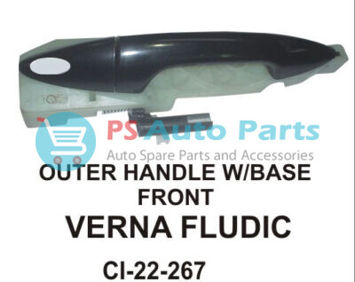 OUTER HANDLE W/BASE VERNA FLUDIC FRONT