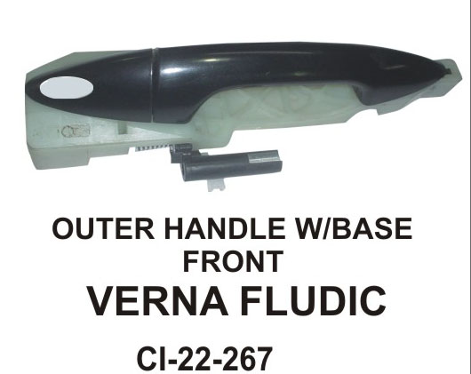 OUTER HANDLE W/BASE VERNA FLUDIC FRONT