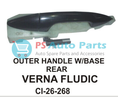 OUTER HANDLE W/BASE VERNA FLUDIC REAR
