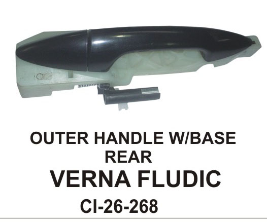OUTER HANDLE W/BASE VERNA FLUDIC REAR