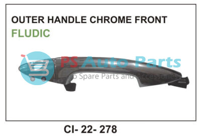 OUTER HANDLE FLUDIC CHROME FRONT