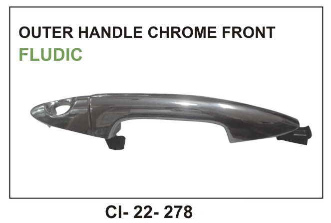 OUTER HANDLE FLUDIC CHROME FRONT