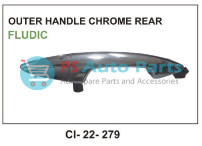 OUTER HANDLES FLUDIC CHROME REAR