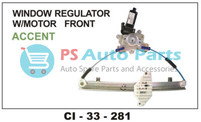 WINDOW REGULATOR ASSY ACCENT  W/MOTOR  FRONT