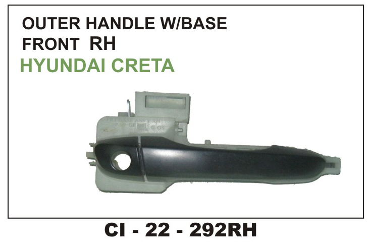 OUTER HANDLE WITH BASE CRETA FRONT