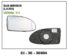 SUB MIRROR VERNA  T-1 OLD (MANUAL MOTORISED )