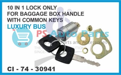 30941.jpeg 10 IN 1 LOCK ONLY FOR BAGGAGE BOX HANDLE WITH COMMON KEYS LUXURY BUS