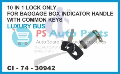 10 IN 1 LOCK ONLY FOR BAGGAGE BOX INDICATOR HANDLE WITH COMMON KEYS LUXURY BUS