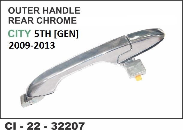 OUTER HANDLE HONDA CITY  5TH GENERATION REAR CHROME