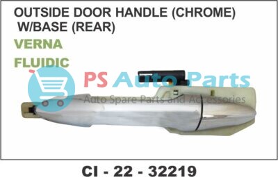 OUTER HANDLE VERNA FLUIDIC W/BASE CHROME REAR