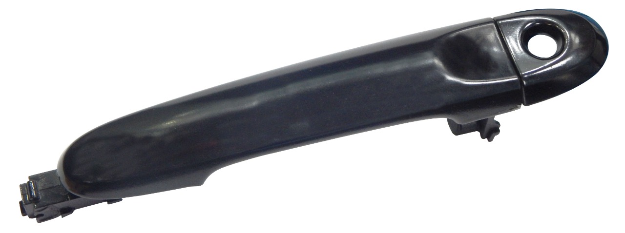 OUTSIDE DOOR HANDLE (BLACK ) WKEYHOLE NISSAN MICRA CAR  (FRONT) (RH)