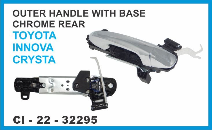 OUTER HANDLE WITH BASE CHROME REAR TOYOTA INNOVA  CRYSTA
