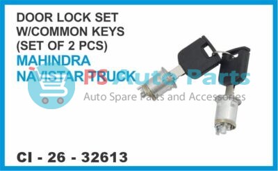 DOOR LOCK SET WITH KEYS (SET OF 2 PCS) WITH COMMON KEYS MAHINDRA NAVISTAR TRUCK