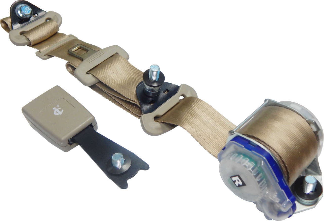 RETRACTABLE SEAT BELT 3 POINTS BEIGE COLOR SWIFT, ALTO, WAGON-R, CELERIO