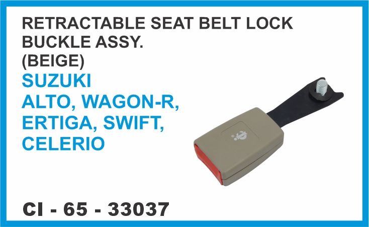 RETRACTABLE SEAT BELT LOCK BUCKLE ASSY (BEIGE) SUZUKI ,ALTO,WAGON-R,ERTIGA,SWIFT,CELERIO