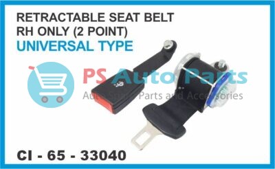 RETRACTABLE SEAT BELT 2 POINT UNIVERSAL TYPE