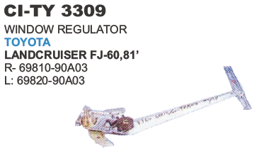 WINDOW REGULATOR TOYOTA LANDCRUISER FJ 60