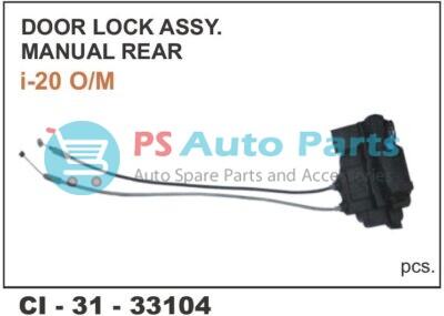 DOOR LOCK ASSY MANNUAL O/M REAR I-20