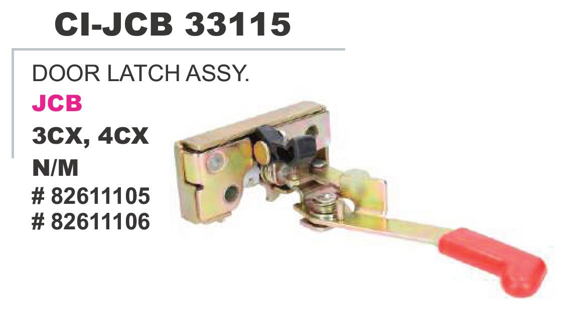 DOOR LOCK ASSY FOR JCB 3CX 4CX