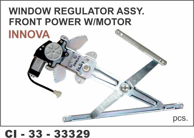 WINDOW REGULATOR ASSY  FRONT POWER W/MOTOR INNOVA