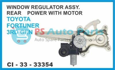 WINDOW REGULATOR ASSY REAR POWER WITH MOTOR TOYOTA FORTUNER 3RD GEN