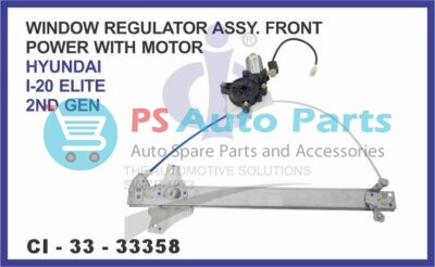 WINDOW REGULATOR HYUNDAI I-20 ELITE 2ND GEN FRONT POWER WITH MOTOR