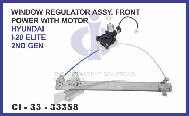 WINDOW REGULATOR HYUNDAI I-20 ELITE 2ND GEN FRONT POWER WITH MOTOR