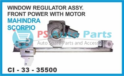 WINDOW REGULATOR ASSY FRONT POWER WITH MOTOR  MAHINDRA SCORPIO