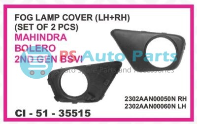 FOG LAMP COVER (LH+RH) (SET OF 2 PCS) MAHINDRA BOLERO 2ND GEN BS6