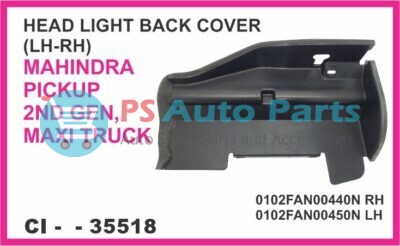 HEAD LIGHT BACK COVER (LH-RH) MAHINDRA PICKUP,2ND GEN,MAXI TRUCK