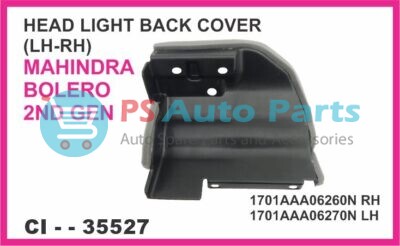 HEAD LIGHT BACK COVER ( LH-RH) MAHINDRA BOLERO, 2ND GEN