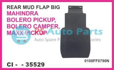 REAR MUD FLAP BIG MAHINDRA BOLERO PICKUP, BOLERO CAMPER, MAXX PICKUP