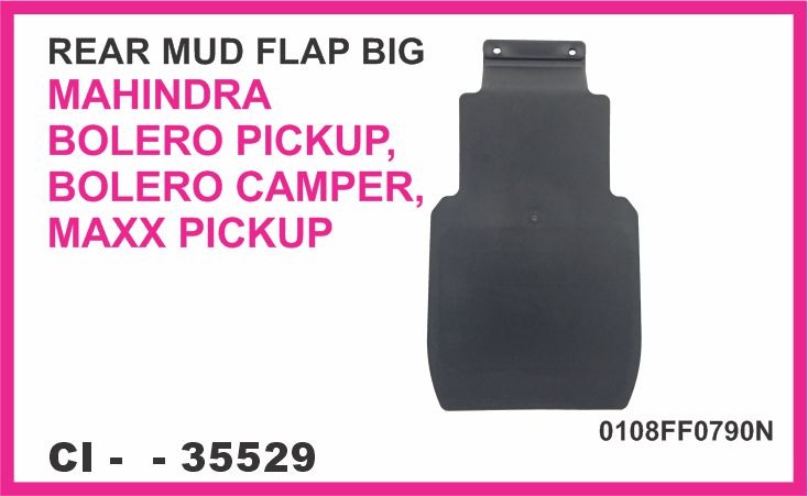 REAR MUD FLAP BIG MAHINDRA BOLERO PICKUP, BOLERO CAMPER, MAXX PICKUP