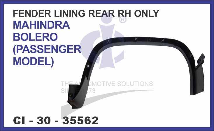 FENDER LINING REAR RH ONLY MAHINDRA BOLERO PASSENGER MODEL