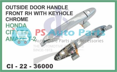 OUTSIDE DOOR HANDLE FRONT RH WITH KEYHOLE HONDA CITY 6TH GEN, AMAZE 2ND GEN