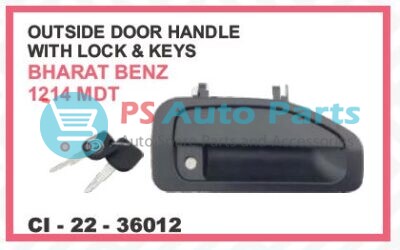 OUTSIDE DOOR HANDLE WITH LOCK & KEYS BHARAT BENZ 1214 MDT