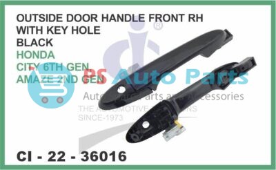 OUTSIDE DOOR HANDLE FRONT RH WITH KEY HOLE HONDA CITY 6TH GEN, AMAZE 2ND GEN