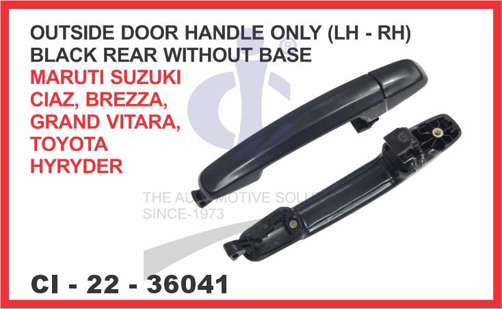 thumbnail image 2 of Evan-Fischer Rear Exterior Door Handles For Chevy Sonic Hatchback 2012-2019 – Pair, Textured Black, 14888892 2 of 6