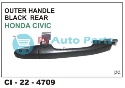 OUTER HANDLE HONDA CIVIC BLACK REAR