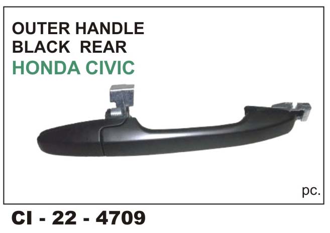 OUTER HANDLE HONDA CIVIC BLACK REAR