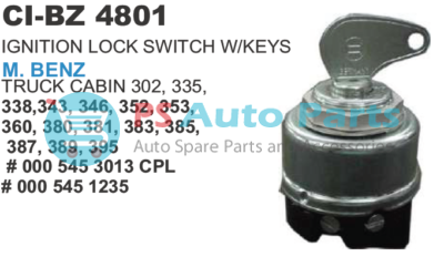 IGNITION LOCK SWITCH WITH KEYS TRUCK CABIN