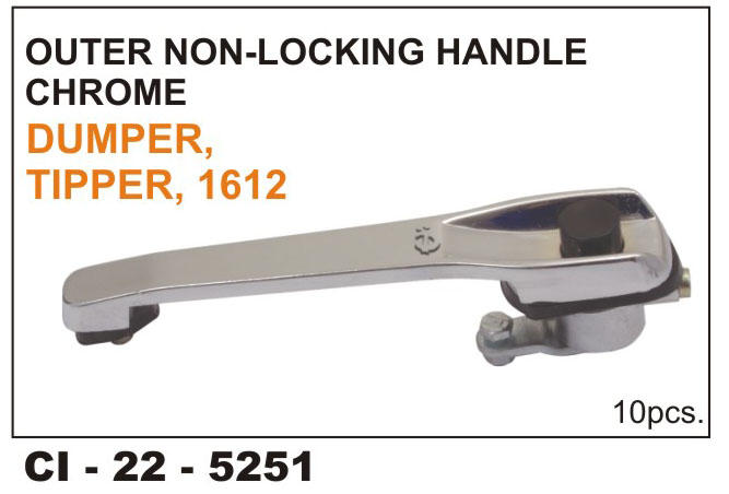 NON LOCKING HANDLES CHROME TIPPER