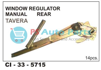 WINDOW REGULATOR ASSY TAVERA REAR MANUAL