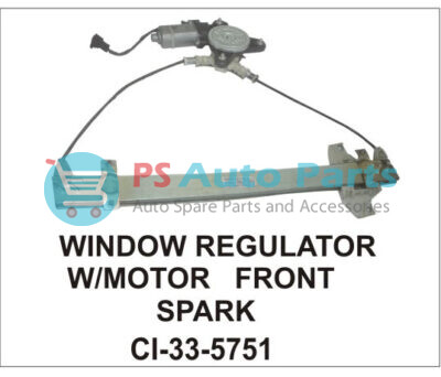 WINDOW REGULATOR ASSY SPARK W/MOTOR FRONT