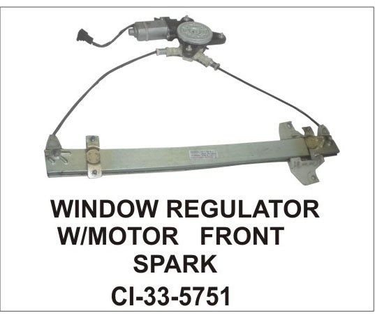 WINDOW REGULATOR ASSY SPARK W/MOTOR FRONT