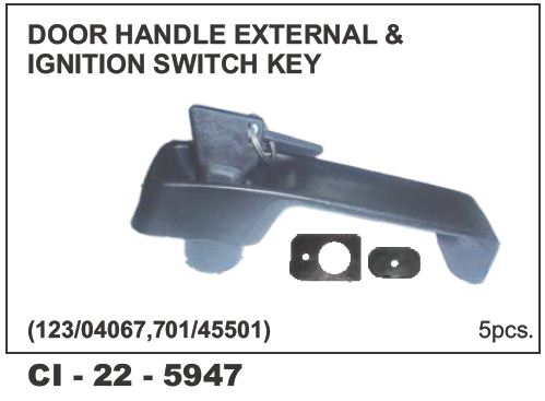 DOOR HANDLE JCB CRANES W/KEYS