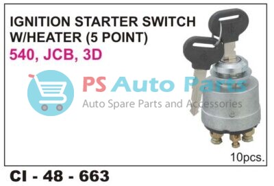 663.jpg IGINITION SWITCH ( 5 POINT) MM540, JCB 3DX