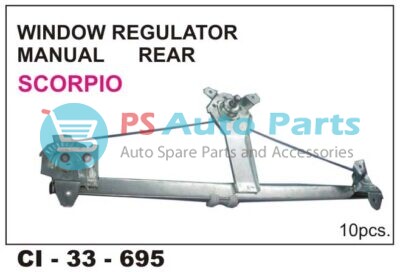 WINDOW REGULATOR ASSY SCORPIO REAR MANUAL