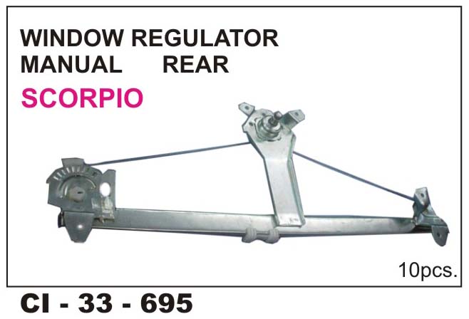 WINDOW REGULATOR ASSY SCORPIO REAR MANUAL